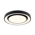 Paulmann wall and ceiling luminaire RAINBOW DYNAMIC large, tunable white, RGB IP20, black, white dimmable