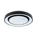 Paulmann wall and ceiling luminaire RAINBOW DYNAMIC large, tunable white, RGB IP20, black, white dimmable