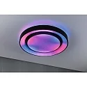 Paulmann wall and ceiling luminaire RAINBOW DYNAMIC large, tunable white, RGB IP20, black, white dimmable