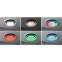 Paulmann wall and ceiling luminaire RAINBOW DYNAMIC large, tunable white, RGB IP20, black, white dimmable