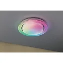 Paulmann wall and ceiling luminaire RAINBOW DYNAMIC small, tunable white, RGB IP20, chrome, white dimmable