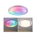 Paulmann wall and ceiling luminaire RAINBOW DYNAMIC large, tunable white, RGB IP20, chrome, white dimmable