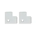 Accessories for MAX LED STRIPE Corner connector 90°, set of 4, white, incl. 8 plug connectors
