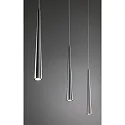 Paulmann LED Pendant luminaire Gutta brushed aluminum