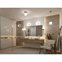 Paulmann wall and ceiling luminaire GOVE IP44, chrome, mat 