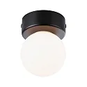 wall and ceiling luminaire GOVE G9 IP44, mat, black 