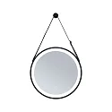 Paulmann mirror with lighting MIRO Ø 40CM round, tunable white, with suspension kit IP44, black matt 