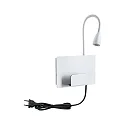 Paulmann reading lamp HALINA LED with USB connection IP20, white 