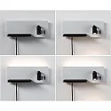 Paulmann reading lamp SERRA LED with USB connection, left IP20, black, white dimmable