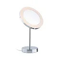 mirror with lighting MASUA IP44 - 3X ZOOM 3-fold, round, CCT Switch, with plug, adjustable IP44 / IP20, chrome 