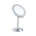 mirror with lighting MASUA IP44 - 3X ZOOM 3-fold, round, CCT Switch, with plug, adjustable IP44 / IP20, chrome 