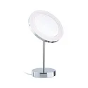 mirror with lighting MASUA IP44 - 3X ZOOM 3-fold, round, CCT Switch, with plug, adjustable IP44 / IP20, chrome 