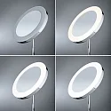 mirror with lighting MASUA IP44 - 3X ZOOM 3-fold, round, CCT Switch, with plug, adjustable IP44 / IP20, chrome 