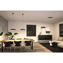 pendant suspension VOLEA 3-fold, adjustable, black, silver
