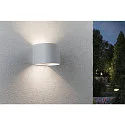 Paulmann battery wall luminaire NYORA UP&DOWN round IP44, white 