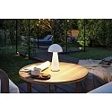 Paulmann battery table lamp ONZO with USB connection, with touch dimmer IP44, glossy, white dimmable