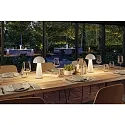 Paulmann battery table lamp ONZO with USB connection, with touch dimmer IP44, glossy, white dimmable