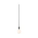 pendant luminaire NEORDIC TILLA with switch, with plug E27 IP20, aluminium, grey dimmable