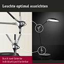 Paulmann LED Table lamp NUMIS with Qi charging functionn, 11W Tunable White, dimmable, black