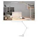 desk lamp FLEXBAR CCT Switch, adjustable, with touch dimmer IP20, silver matt dimmable