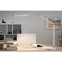 desk lamp FLEXBAR CCT Switch, adjustable, with touch dimmer IP20, silver matt dimmable