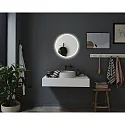 Paulmann mirror with lighting MIRRA LED Ø 60CM round, CCT Switch, with touch dimmer, with heating function IP44, white matt dimmable