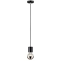 Paulmann Marble Pendant luminaire NEORDIC NORDIN, E27 max. 20W, handmade, black / copper matt