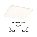 Paulmann LED panel VELUNA VARIFIT LED round, adjustable, 19W 1400lm 3000K CRI >80