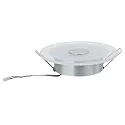 Paulmann LED Recessed luminaire PREMIUM LINE WHIRL LED, round, 3x6W, 18VA, 150mm, turned aluminum/satined