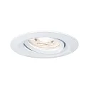Recessed spot LED NOVA MINI PLUS with LED Module, IP23, swivelling, 230V, 4.2W 2700K 300lm 38°, dimmable, white matt