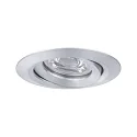 Paulmann Recessed spot LED NOVA MINI PLUS with LED Module, IP23, swivelling, 230V, 4.2W 2700K 300lm 38°, dimmable, alu turned