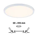 Paulmann LED Recessed Panel AERO VariFit Zigbee TW, round, IP44, Ø23cm, 18W Tuneable White