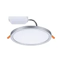 LED Recessed Panel AERO VariFit Zigbee TW, round, IP44, Ø17.5cm, 15W Tuneable White, chrome matt