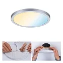 LED Recessed Panel AERO VariFit Zigbee TW, round, IP44, Ø17.5cm, 15W Tuneable White, chrome matt