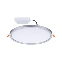 LED Recessed Panel AERO VariFit Zigbee TW, round, IP44, Ø23cm, 18W Tuneable White, chrome matt