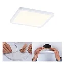 Paulmann LED Recessed Panel AERO VariFit DIM, square, IP44, 17.5cm, 15W 3000K, 3-step dimmable, white