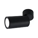 Paulmann ceiling luminaire TURNAL COIN, black matt dimmable
