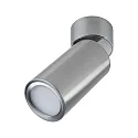 Paulmann ceiling luminaire TURNAL COIN, brushed iron dimmable