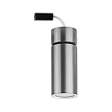 Paulmann ceiling luminaire TURNAL COIN, brushed iron dimmable