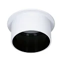 Paulmann recessed luminaire GIL COIN LED round, rigid IP44, black matt, white matt dimmable 6W 470lm 2700K CRI >80