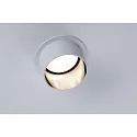 Paulmann recessed luminaire GIL COIN LED round, rigid IP44, black matt, white matt dimmable 6W 470lm 2700K CRI >80