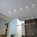 Paulmann recessed luminaire GIL COIN LED round, rigid IP44, black matt, white matt dimmable 6W 470lm 2700K CRI >80