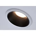 Paulmann recessed luminaire COLE round, rigid, set back GU10 IP23, black matt, white dimmable CRI >80