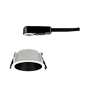 Paulmann recessed luminaire COLE round, rigid, set back GU10 IP23, black matt, white dimmable CRI >80