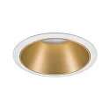 Paulmann recessed luminaire COLE round, rigid, set back GU10 IP23, gold, white matt dimmable CRI >80