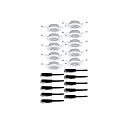 Paulmann recessed luminaire BASE swivelling, set of 10 GU10 IP20, white dimmable CRI >80
