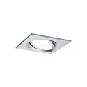 Paulmann recessed luminaire NOVA LED square, swivelling, set of 3 GU10 IP23, aluminium  19,5W 460lm 2700K 38° 38° CRI >80