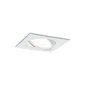 Paulmann recessed luminaire NOVA COIN LED square, swivelling, set of 3 IP23, white matt  19,5W 460lm 2700K 100° 100° CRI >80