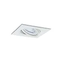 Paulmann recessed luminaire NOVA COIN LED square, swivelling, set of 3 IP23, white matt  19,5W 460lm 2700K 100° 100° CRI >80