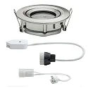 Paulmann Paulmann Recessed luminaire LED Nova, IP65, round, max. 35W, set of 1 swiveling, iron